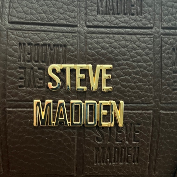 Steve Madden Brown Faux Leather Embossed Handbag - Picture 2 of 5